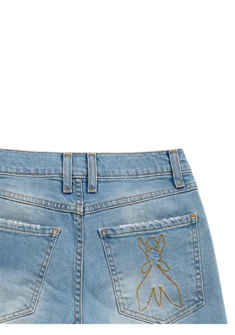 Girls' denim cotton shorts Patrizia Pepe | 7P0421DENIM MEDIO