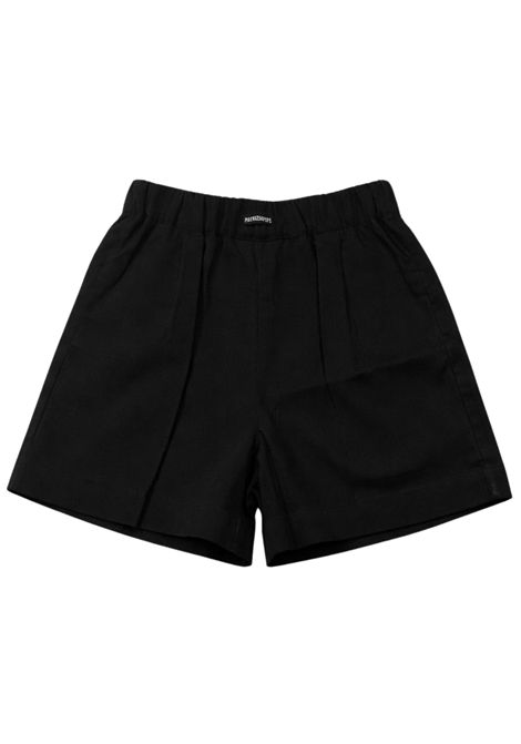 Shorts bambina nero in lino Patrizia Pepe | 7P0423NERO