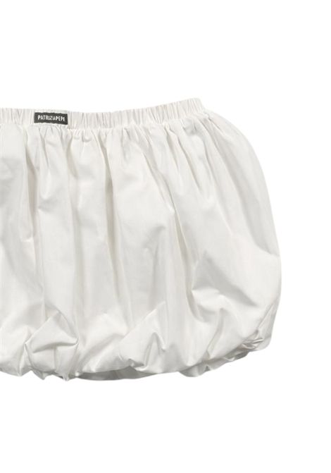 White cotton shorts for girls Patrizia Pepe | 7P0424BIANCO