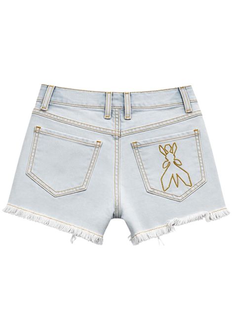 Shorts bambina in cotone denim Patrizia Pepe | 7P0434DENIM