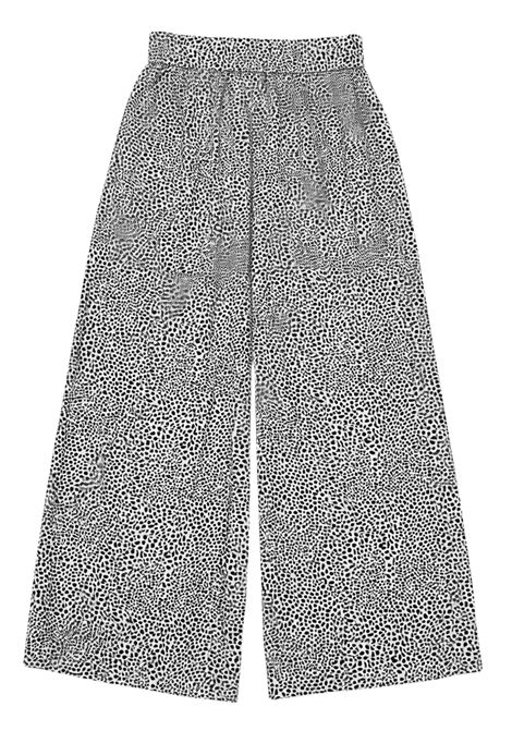 Black/white viscose trousers for girls Patrizia Pepe | 7P0437NERO/BIANCO