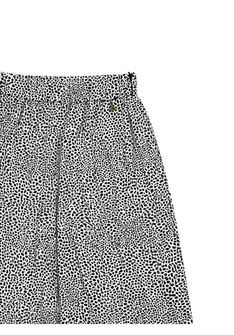 Black/white viscose trousers for girls Patrizia Pepe | 7P0437NERO/BIANCO
