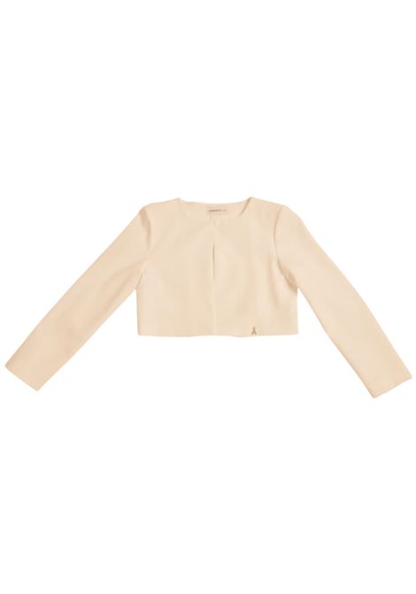 Beige crepe jacket for girls Patrizia Pepe | 7S0275/MABEIGE