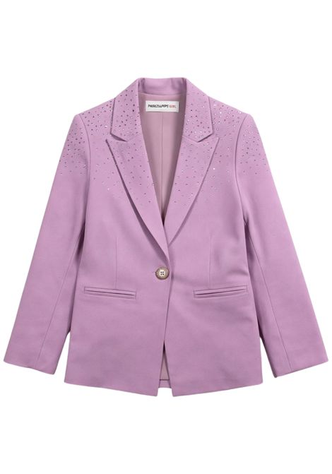 Giacca bambina lilla con strass Patrizia Pepe | 7S0288LILLA