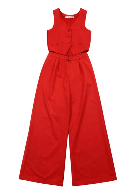 Abito tuta bambina rosso corallo Patrizia Pepe | 7T0024ROSSA