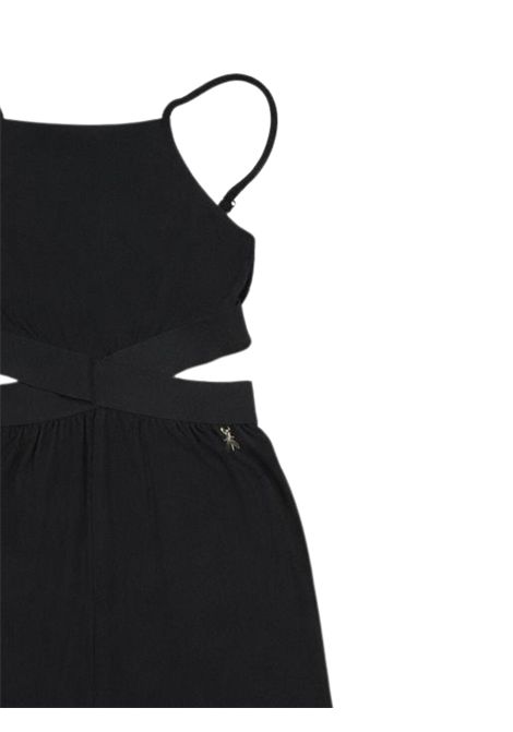 Tuta bambina nera in viscosa Patrizia Pepe | 7T0028NERO