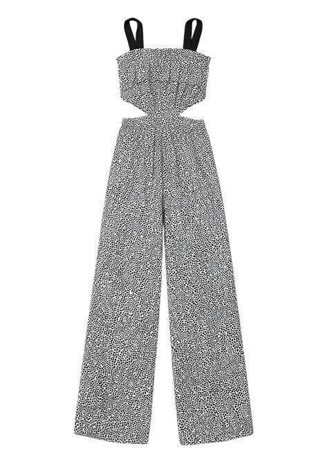 Black/white viscose jumpsuit for girls Patrizia Pepe | 7T0031BIANCO/NERO