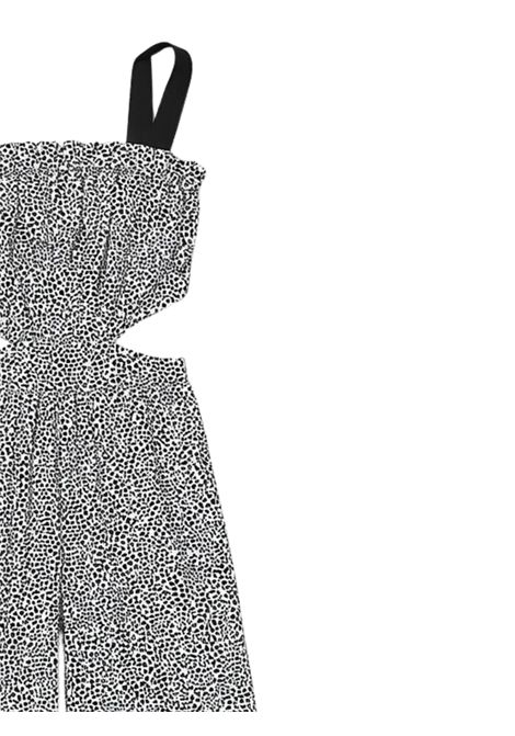 Black/white viscose jumpsuit for girls Patrizia Pepe | 7T0031BIANCO/NERO