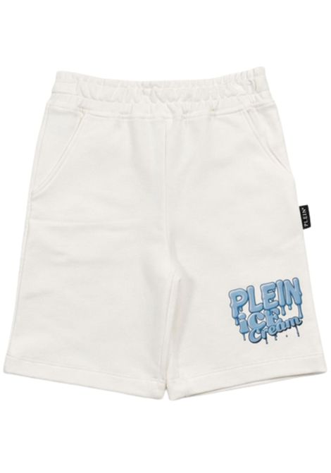Bermuda bambino bianco in cotone Philipp Plein | BBE036BIANCO