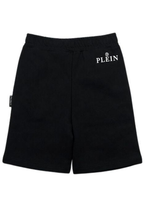 Bermuda bambino nero in cotone Philipp Plein | BBE044NERO