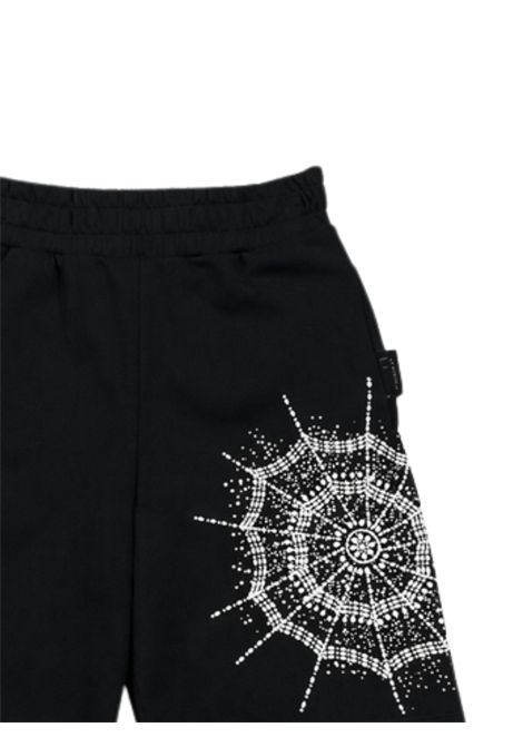 Black cotton Bermuda shorts for children Philipp Plein | BBE075NERO