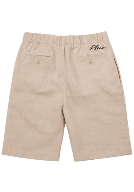 Bermuda bambino sabbia in lino Philipp Plein | BBE251SABBIA