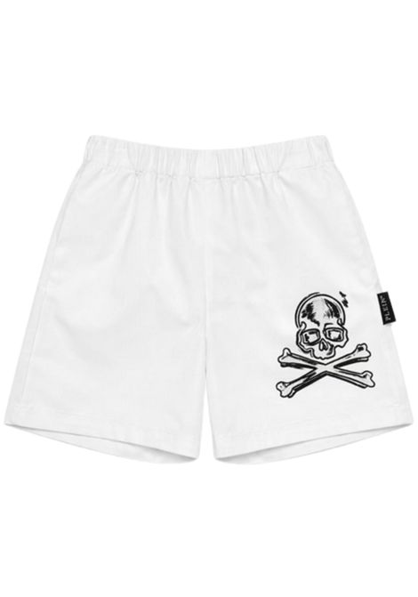 Bermuda bambino bianco in cotone Philipp Plein | BBE252BIANCO