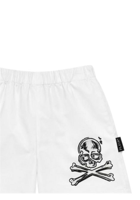 Bermuda bambino bianco in cotone Philipp Plein | BBE252BIANCO