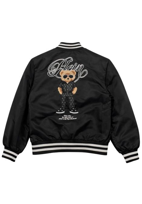 Giubbino bambino nero in cotone Philipp Plein | BBO059NERO