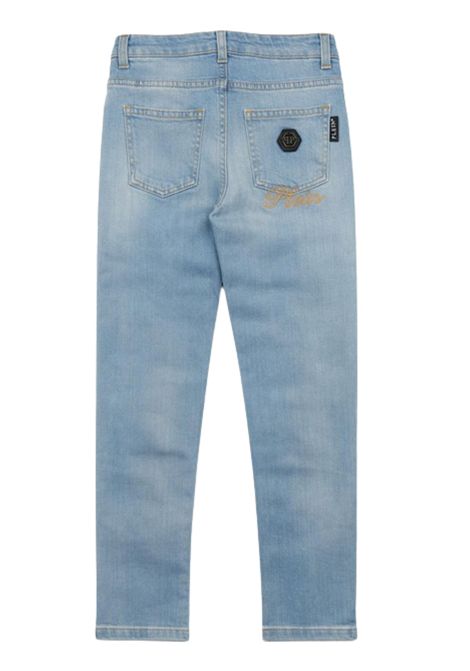Jeans bambino in cotone denim Philipp Plein | BDP005DENIM