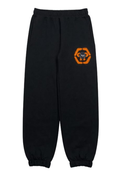 Black cotton trousers for children Philipp Plein | BFP016NERO