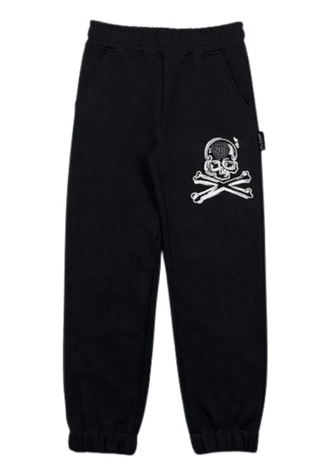 Pantalone bambino nero in cotone Philipp Plein | BFP047NERO