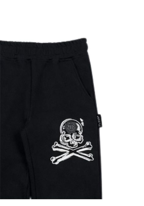 Pantalone bambino nero in cotone Philipp Plein | BFP047NERO