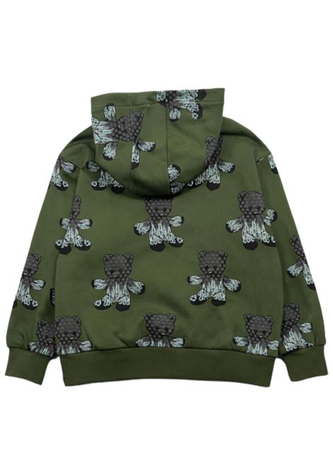 Felpa bambino verde in cotone Philipp Plein | BHS063VERDE