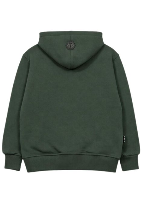 Felpa bambino verde in cotone Philipp Plein | BHS067VERDE