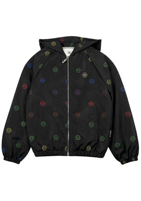 Giubbino unisex nero in nylon Philipp Plein | BJK006NERO