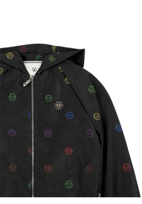 Giubbino unisex nero in nylon Philipp Plein | BJK006NERO