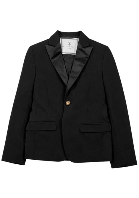 Giacca bambino nera in viscosa Philipp Plein | BJK078NERO