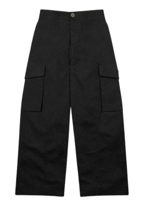 Black cotton trousers for children Philipp Plein | BPA057NERO