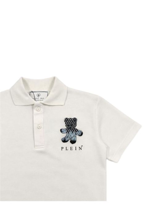 Polo bambino bianca in cotone Philipp Plein | BPO065BIANCO