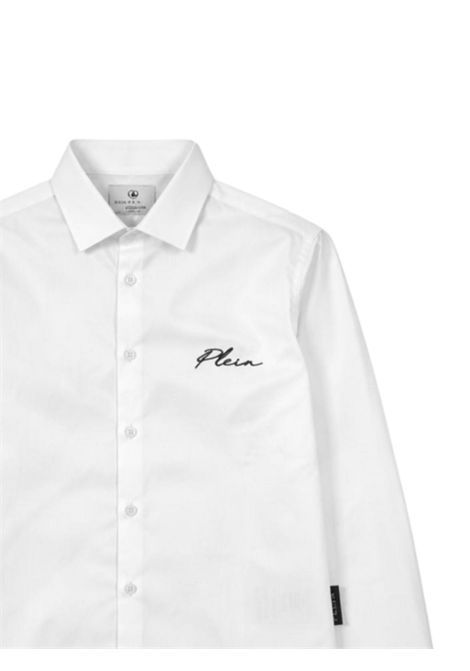 Camicia bambino bianca in cotone Philipp Plein | BSI248BIANCO