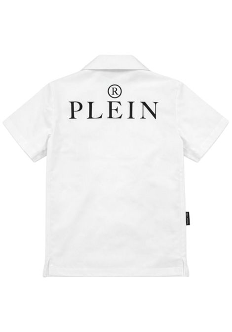 Camicia bambino bianca in cotone Philipp Plein | BSI253BIANCO