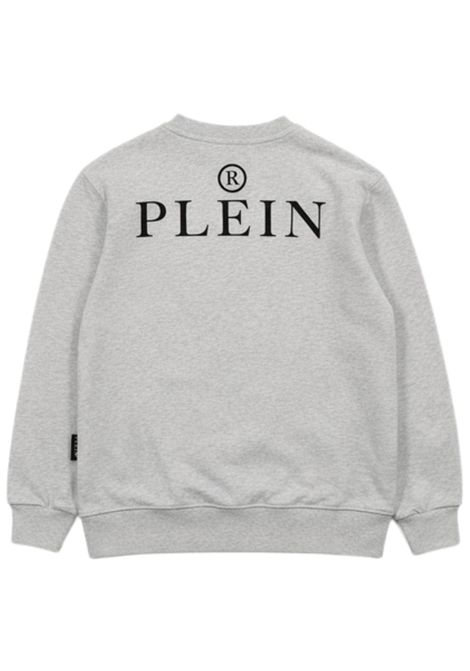 Felpa bambino grigia in cotone Philipp Plein | BSW042GRIGIO