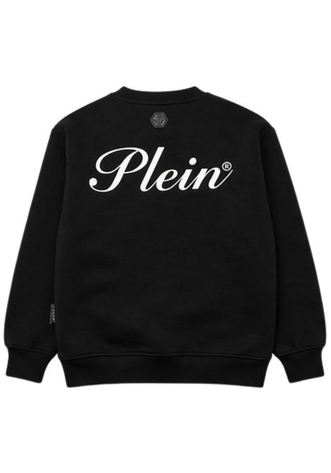 Felpa bambino nera in cotone Philipp Plein | BSW073NERO