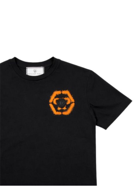 Black cotton T-shirt for children Philipp Plein | BTH015NERO