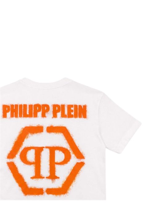 White cotton T-shirt for children Philipp Plein | BTH019BIANCO