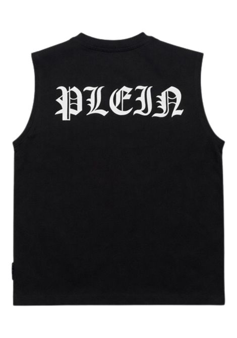 Black cotton T-shirt for children Philipp Plein | BTH040NERO