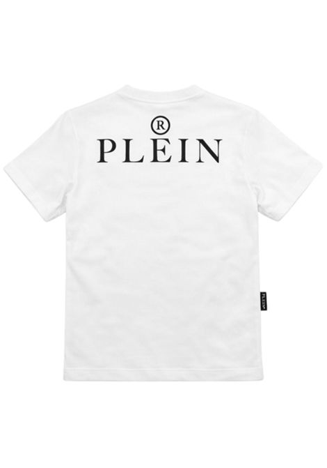 T-shirt bambino bianca in cotone Philipp Plein | BTH045BIANCO