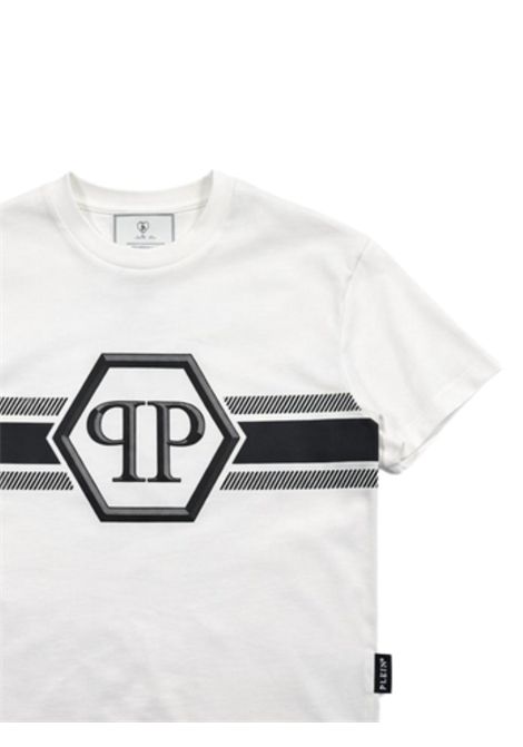 White cotton T-shirt for children Philipp Plein | BTH054BIANCO
