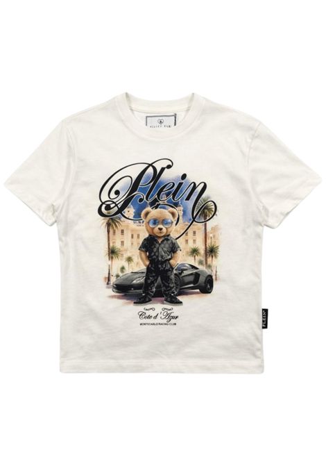 T-shirt bambino bianca in cotone Philipp Plein | BTH061BIANCO