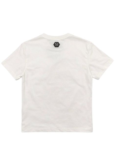 T-shirt bambino bianca in cotone Philipp Plein | BTH061BIANCO