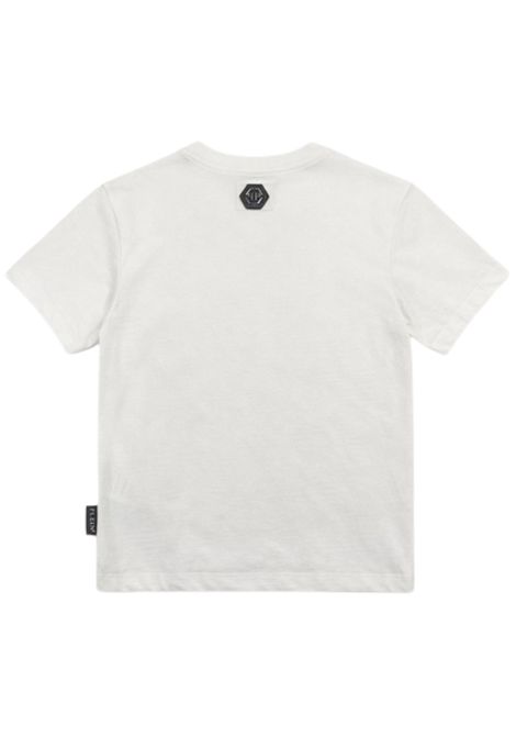 White cotton T-shirt for girls Philipp Plein | BTH062BIANCO