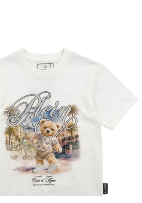 White cotton T-shirt for girls Philipp Plein | BTH062BIANCO