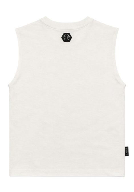 White cotton T-shirt for children Philipp Plein | BTH071BIANCO