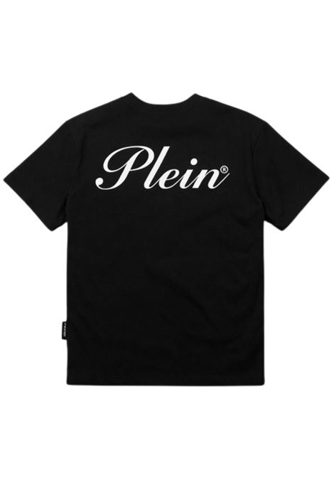 Black cotton T-shirt for children Philipp Plein | BTH074NERO