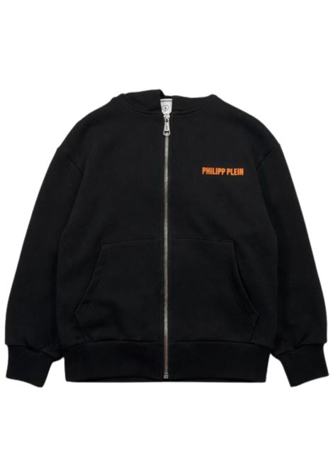 Felpa bambino nera in cotone Philipp Plein | BZH014NERO