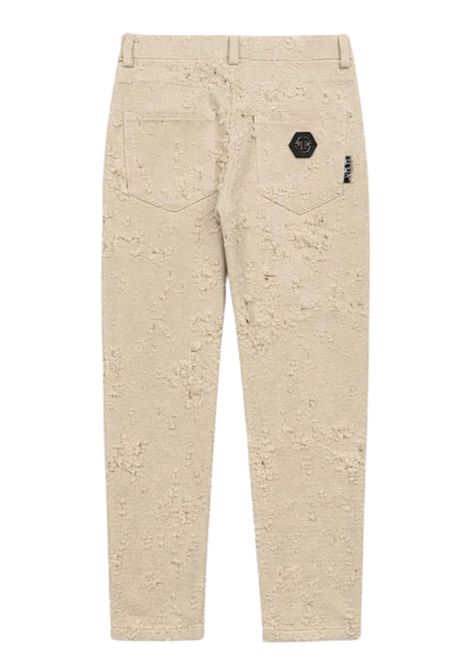 Jeans bambina sabbia in cotone Philipp Plein | GDP220SABBIA