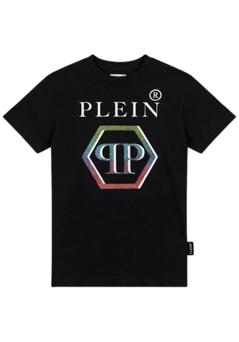 Abito bambina nero in cotone Philipp Plein | GDR115NERO