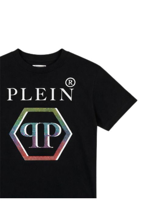 Abito bambina nero in cotone Philipp Plein | GDR115NERO