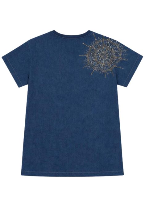 Girls' denim cotton dress Philipp Plein | GDR205DENIM